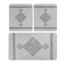 Mijölnir Juego de alfombrillas de baño Tatiana de 3 piezas Multicolor